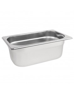 Vogue Stainless Steel1/4 Gastronorm Pan 100mm