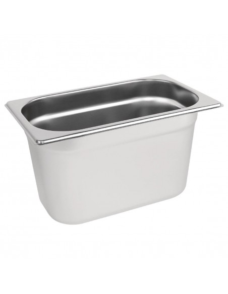 Vogue Stainless Steel 1/4 Gastronorm Pan 150mm