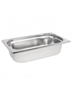 Vogue Stainless Steel 1/4 Gastronorm Pan 65mm