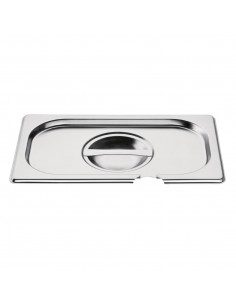 Vogue Stainless Steel 1/4 Gastronorm Notched Lid 2