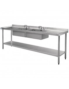 Vogue Stainless Steel Sink - 2400 x 600mm