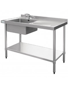 Vogue Stainless Steel Sink Left Hand Bowl 1000x 600mm