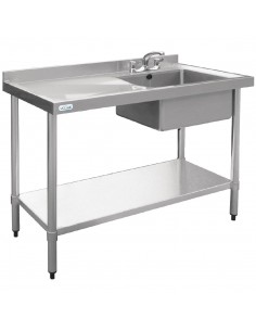 Vogue Stainless Steel Sink Right Hand Bowl 1000x 600mm