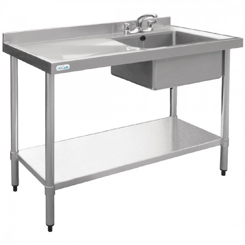 Vogue Stainless Steel Sink Right Hand Bowl 1000x 600mm