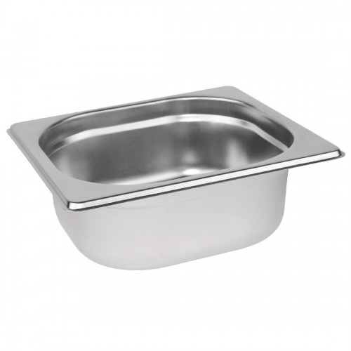 Vogue Stainless Steel 1/6 Gastronorm Pan 65mm