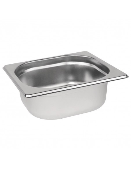 Vogue Stainless Steel 1/6 Gastronorm Pan 65mm