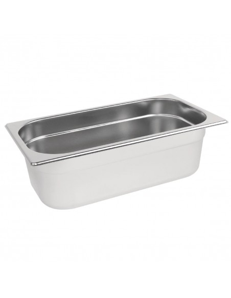 Vogue Stainless Steel 1/3 Gastronorm Pan 100mm