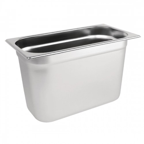 Vogue Stainless Steel 1/3 Gastronorm Pan 200mm