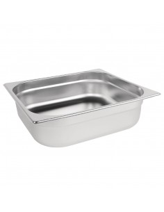 Vogue Stainless Steel 2/3 Gastronorm Pan 100mm