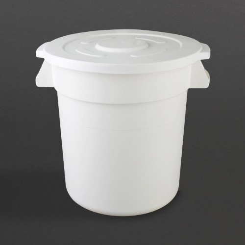 Vogue White Round Container Bin