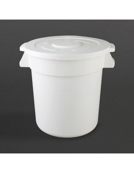 Vogue White Round Container Bin