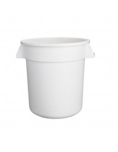 Vogue White Round Container Bin 2