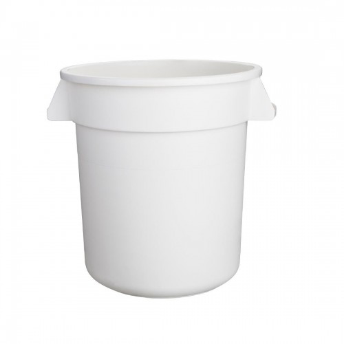 Vogue White Round Container Bin