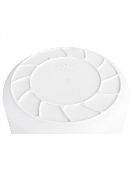 Vogue White Round Container Bin