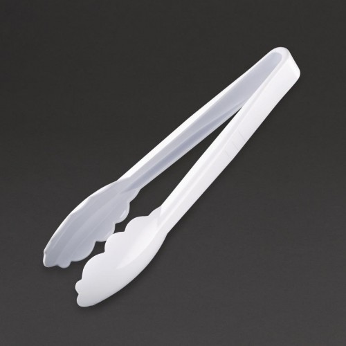 Kristallon White Tongs 9in