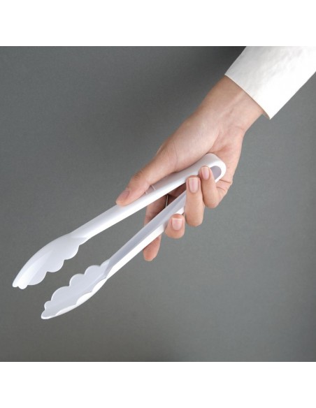 Kristallon White Tongs 9in