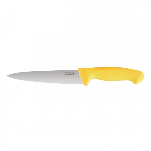 S852 - Vogue Yellow Handle 6 Piece Knife Set & Wallet