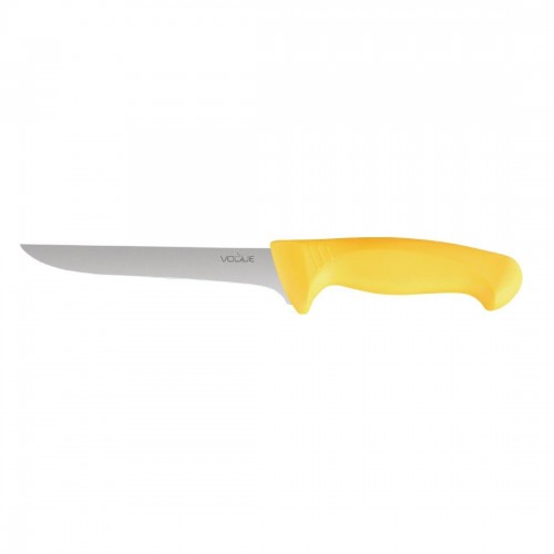 S852 - Vogue Yellow Handle 6 Piece Knife Set & Wallet
