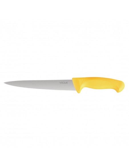 S852 - Vogue Yellow Handle 6 Piece Knife Set & Wallet