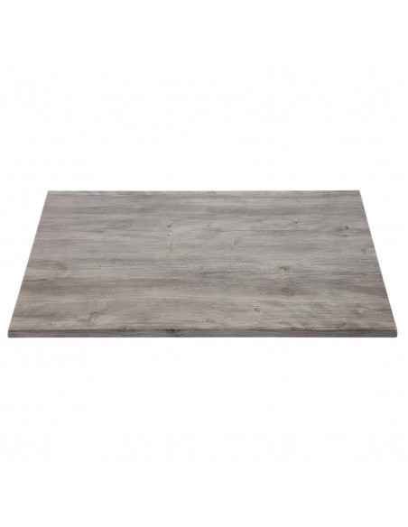 Werzalit Rectangular 1100x700mm Table Top Ponderosa Grey