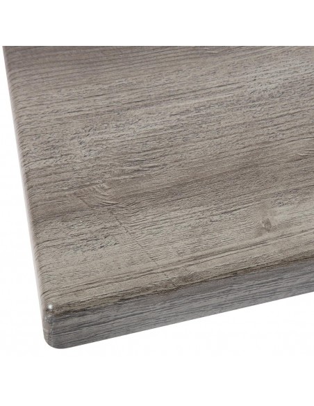 Werzalit Rectangular 1100x700mm Table Top Ponderosa Grey