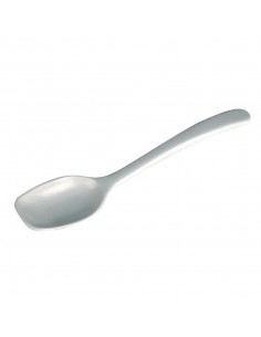 White Serving Spoon