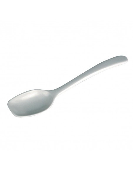 White Serving Spoon