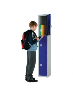 Elite Lockers Elite Three Door Coin Return Locker with Sloping T