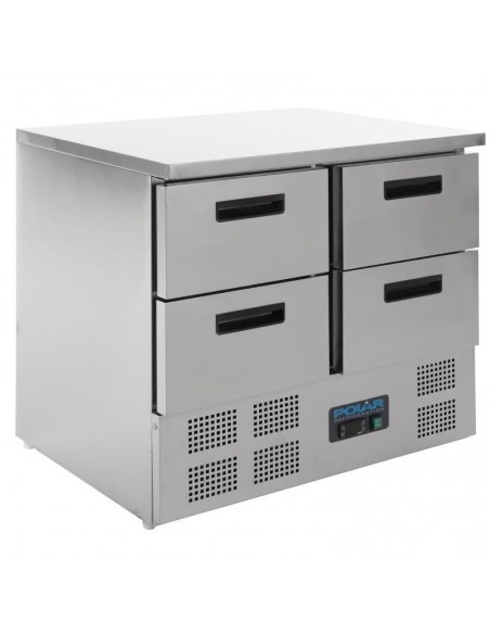 Polar 4 Drawer Compact Counter Fridge 240 Ltr