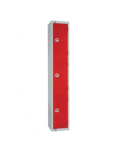 Elite Lockers Elite Three Door Electronic Combination Locker wit