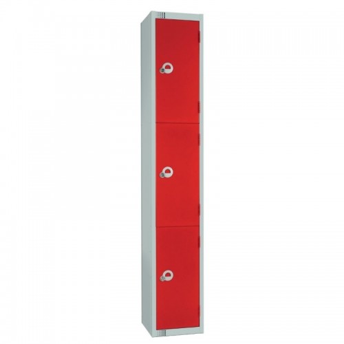 Elite Lockers Elite Three Door Electronic Combination Locker wit