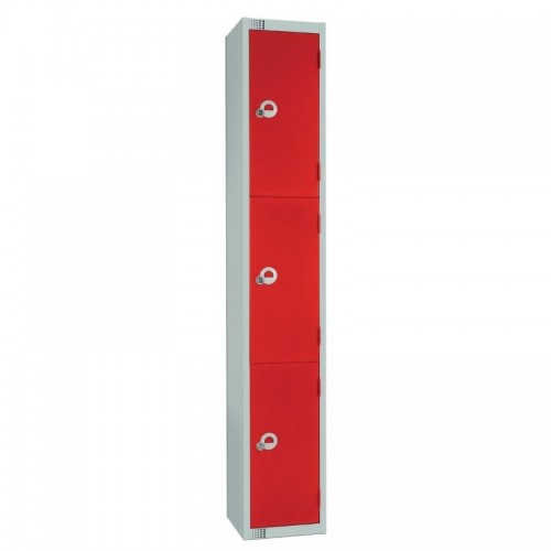 Elite Lockers Elite Three Door Electronic Combination Locker wit