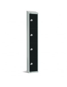 Elite Lockers Elite Four Door Coin Return Locker with Sloping To