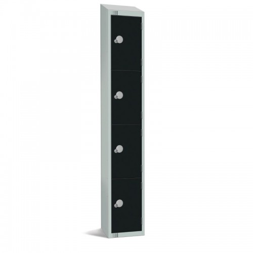 Elite Lockers Elite Four Door Coin Return Locker with Sloping To