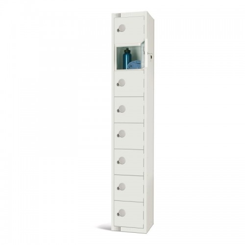 Elite Lockers Elite Eight Door Locker White Padlock 450mm - GR31