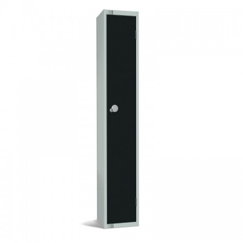 Elite Lockers Elite Single Door Coin Return Locker Black