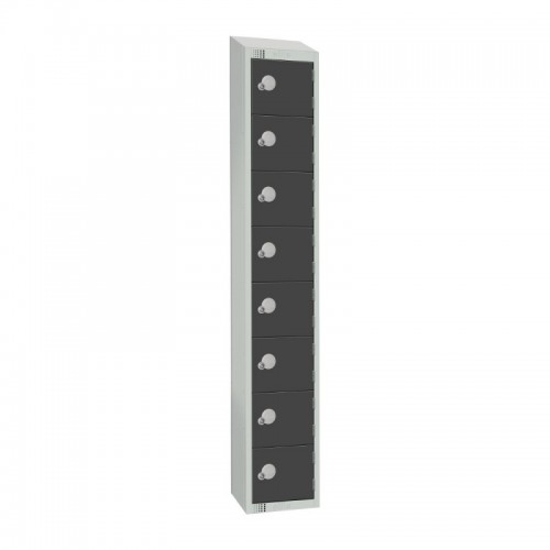 Elite Lockers Elite Eight Door Coin Return Locker with Sloping T