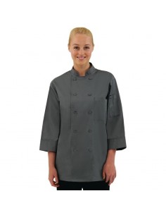 Chef Works Unisex Chefs Jacket Grey S