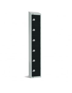 Elite Lockers Elite Six Door Coin Return Locker with Sloping Top