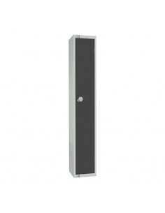 Elite Lockers Elite Single Door Coin Return Locker Graphite Grey