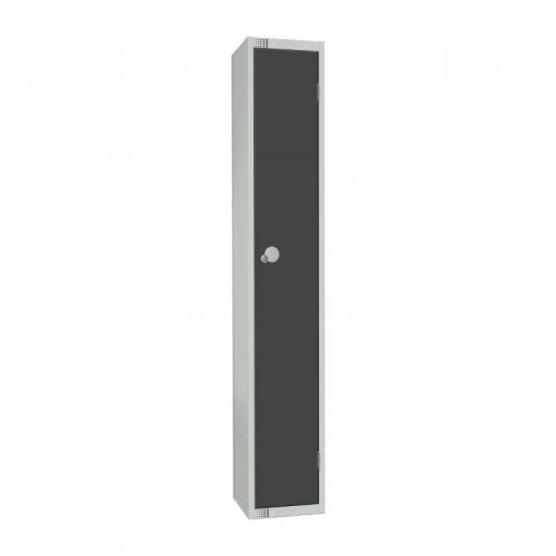 Elite Lockers Elite Single Door Coin Return Locker Graphite Grey