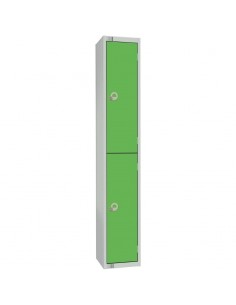 Elite Lockers Elite Double Door Coin Return Locker Graphite Gree