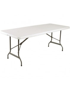 Centre Folding Utility Table 6ft White