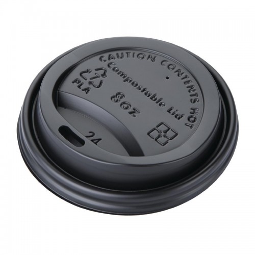 Fiesta Green Compostable Hot Cup Lids 225ml / 8oz x 1000