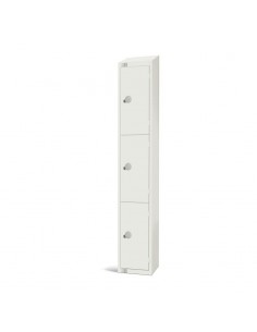 Elite Lockers Elite Three Door Camlock Locker with Sloping Top W