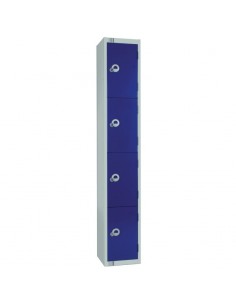 Elite Lockers Elite Four Door Coin Return Locker with Sloping To