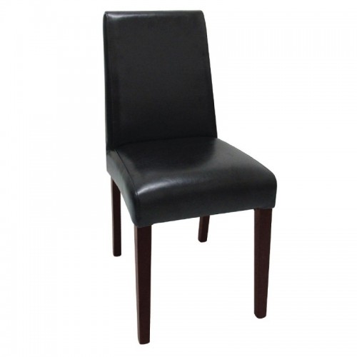 Bolero Faux Leather Dining Chair Black (Pack of 2)