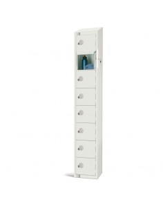 Elite Lockers Elite Eight Door Locker White Padlock 300mm with S