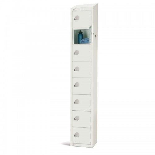 Elite Lockers Elite Eight Door Locker White Padlock 450mm with S