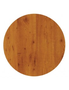 Werzalit Pre-drilled Round Table Top Pine 700mm